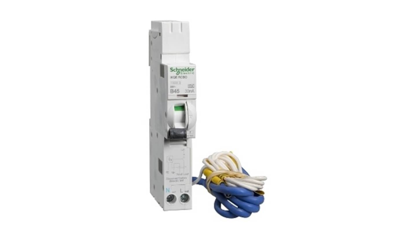 Schneider Electric 45A 1P+NP, 30mA B型剩余电流动作断路器