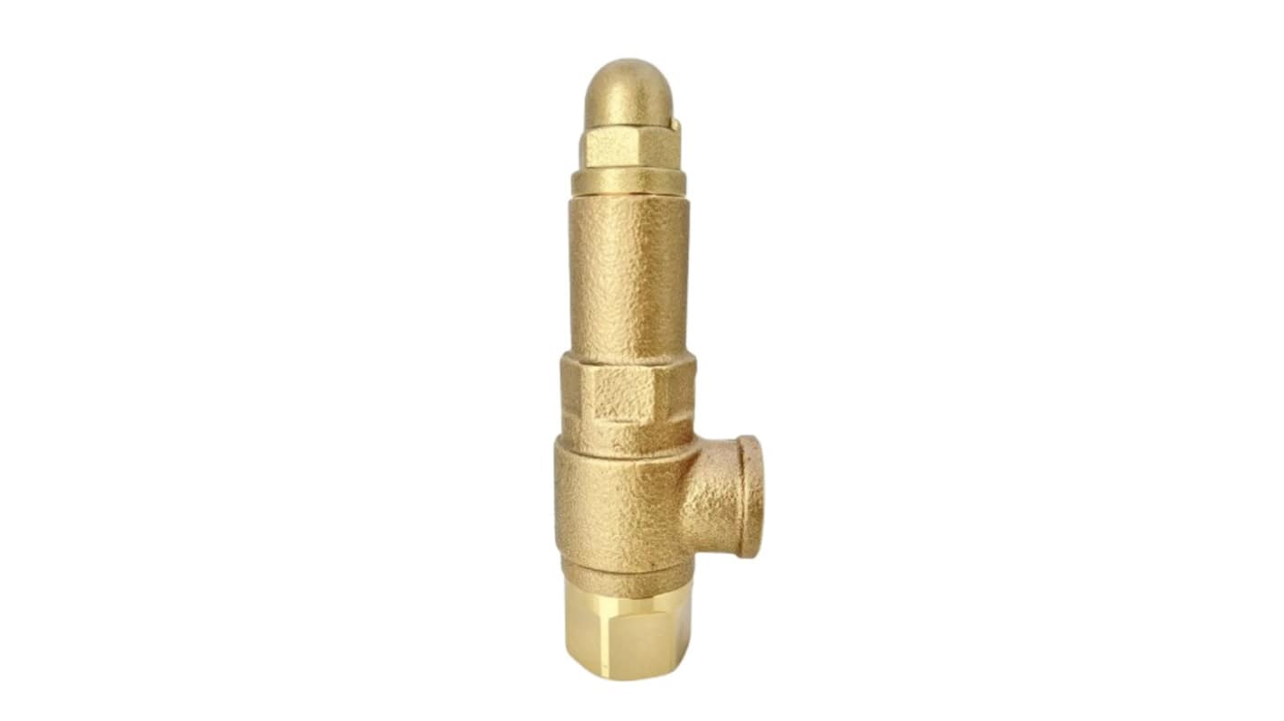 RS PRO 19.6bar Pressure Relief Valve With 1 in Connection and a 25mm Exhaust Port