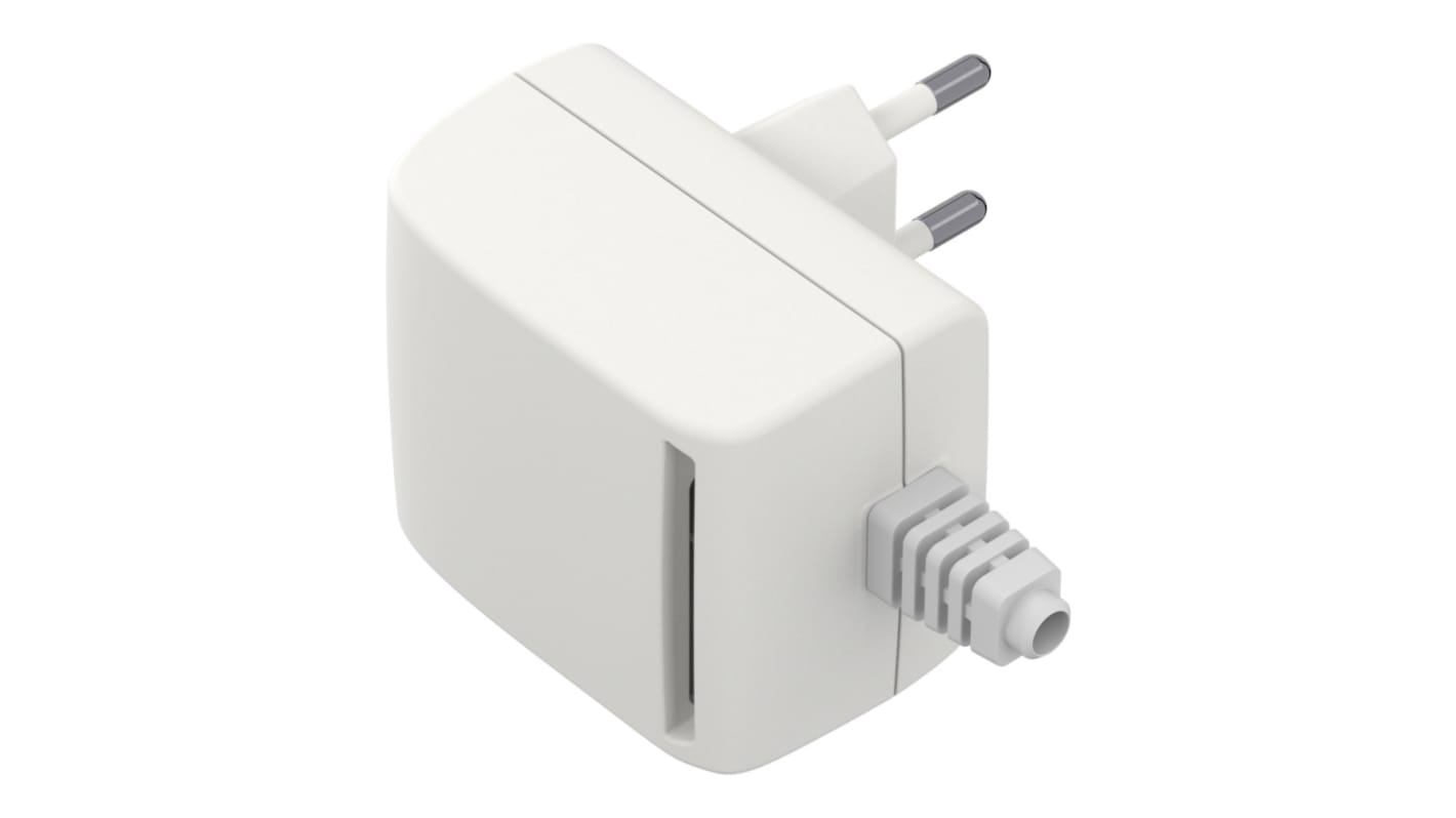 RS PRO White ABS Power Supply Case, 75.2 x 48 x 33mm