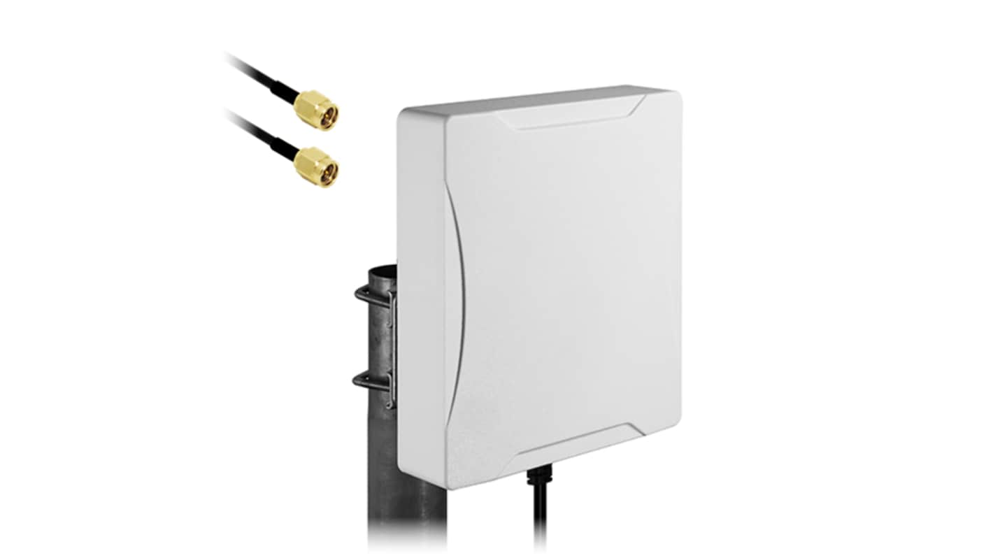 Siretta OSCAR66/5M/SMAM/S/LL/33 Panel Multiband Antenna with SMA Male Connector, 2G (GSM/GPRS), 3G (UTMS), 4G (LTE), 5G