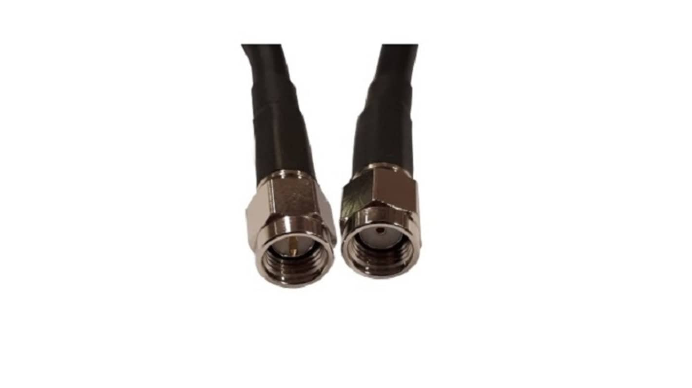 Siretta ASMA Series Male RP-SMA to Male SMA, 3m, Coaxial Cable Coaxial, Terminated50 Ω