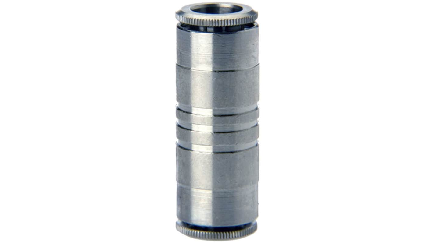 Camozzi 6000 Series Straight Fitting, 8 mm to 8 mm, Tube-to-Tube Connection Style, 6580 8