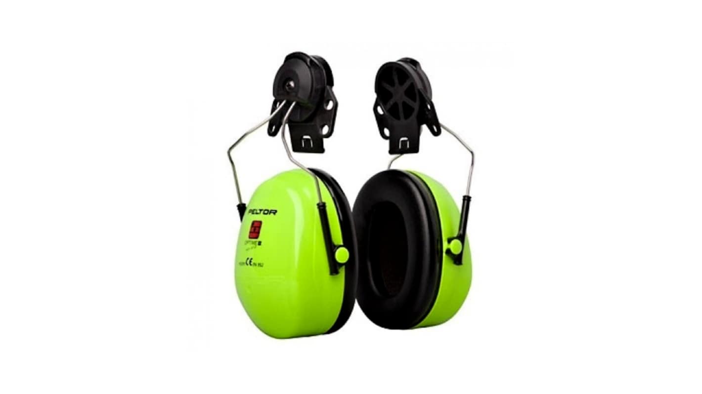 3M 7100095550 Wireless Listen Only Ear Defender with Headband, 32dB, Green, Noise Cancelling Microphone
