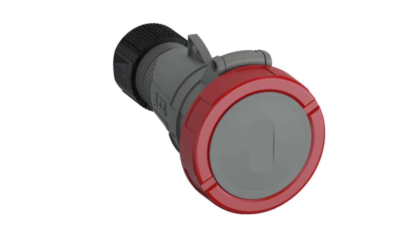 Amphenol Industrial, 2CMA1 IP67 Red 2P+E Industrial Power Socket, Rated At 16A, 415 V