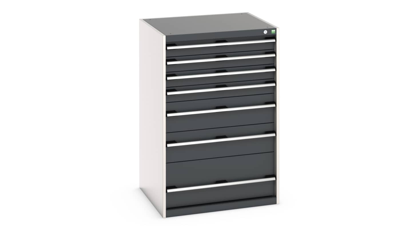 Bott, 7 Drawer Sheet Steel Floor Standing Cabinet, 800 x 750 x 1200mm