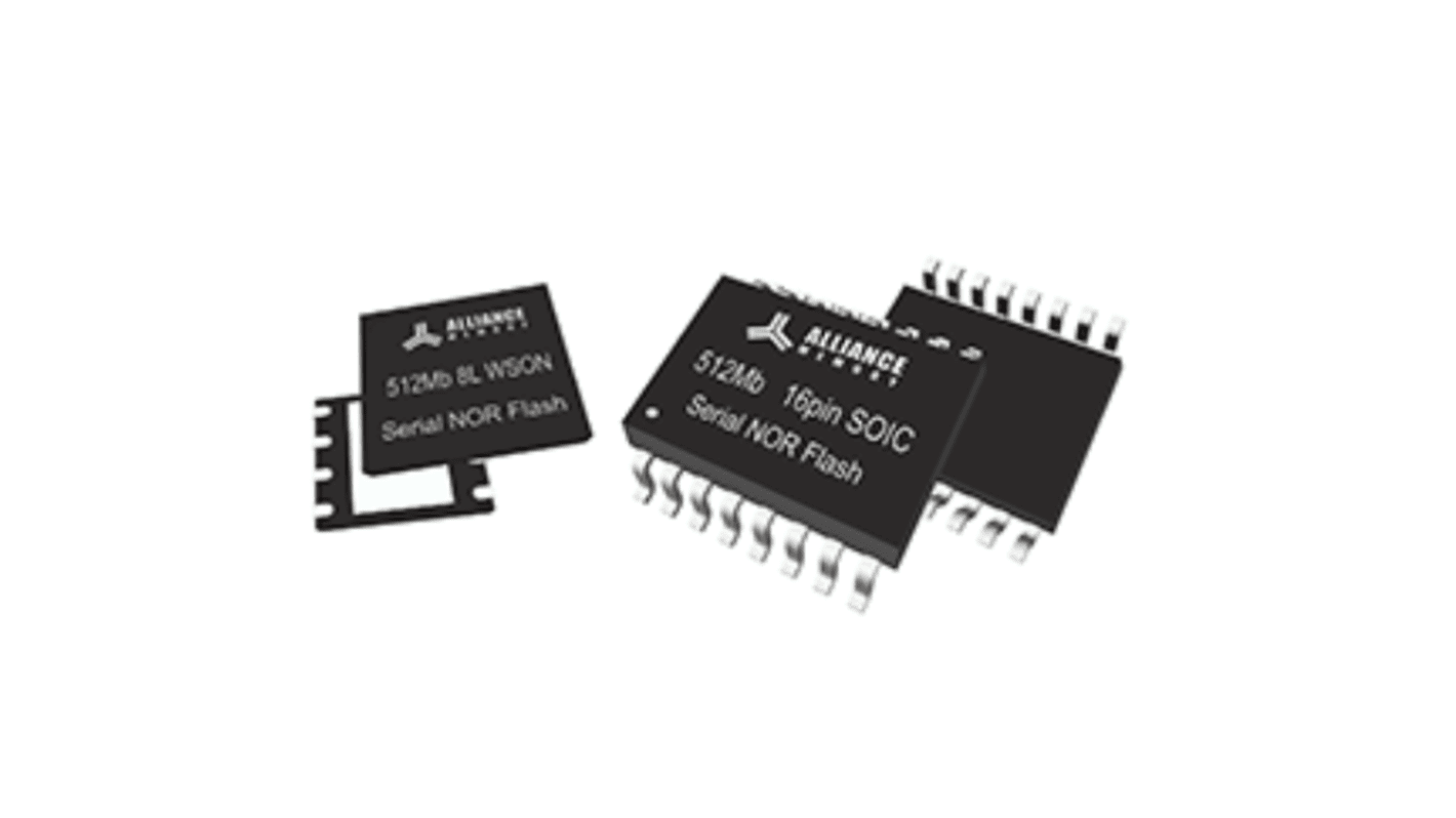 Alliance Memory NOR 256Mbit Serial Flash Memory 8-Pin WSON, AS25F3256MQ-7W2INTR