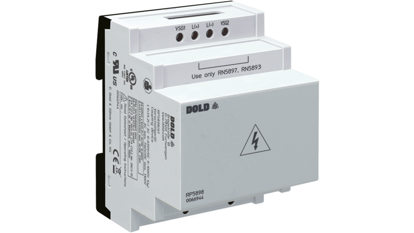 Dold 耦合器, DIN导轨安装, 可感应400 → 1500V 交流/直流