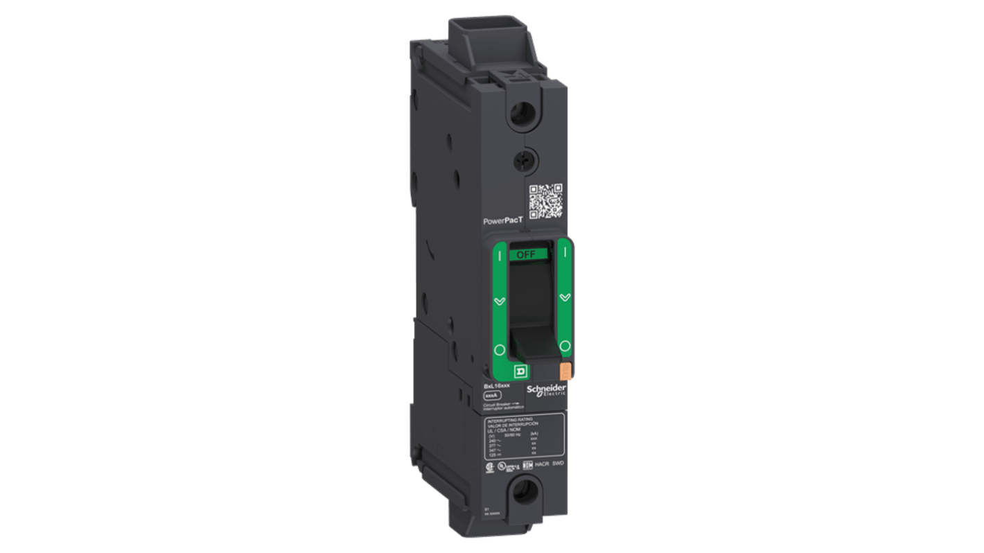 Schneider Electric, PowerPact Circuit breaker 1P 50A, Breaking Capacity 14 kA, Clip-On
