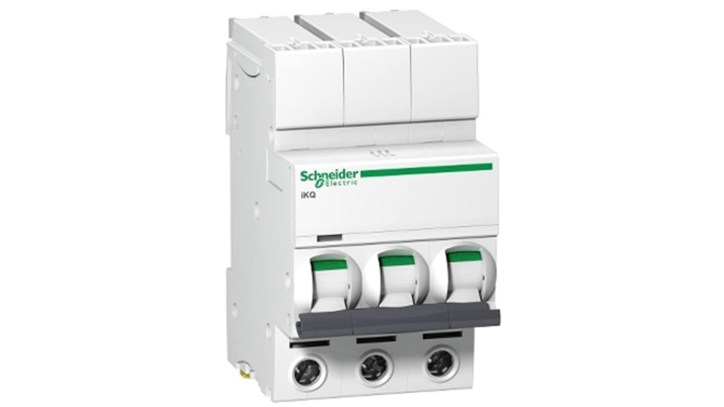 Schneider Electric Acti9 SE10 MCB Mini Circuit Breaker, 3P, 32A Curve D, 415V AC, 10000 A Breaking Capacity