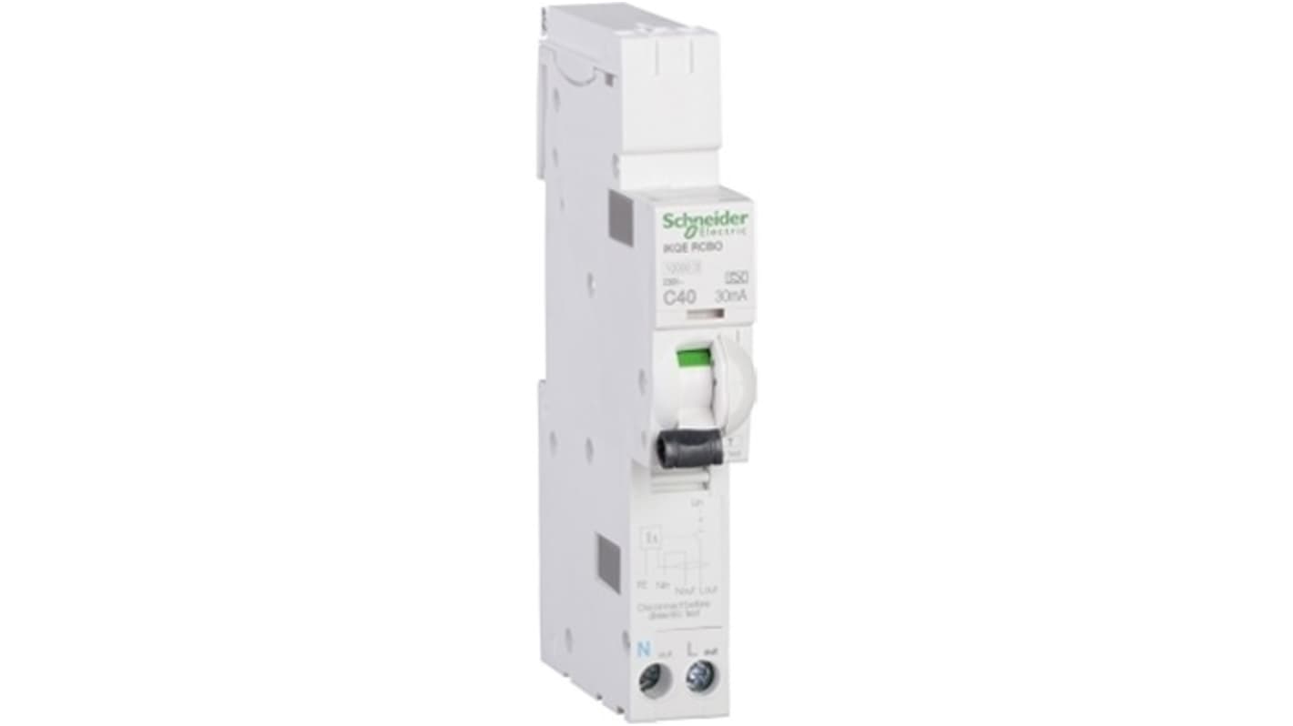 Schneider Electric 40A 1P+NP, 30mA C型剩余电流动作断路器