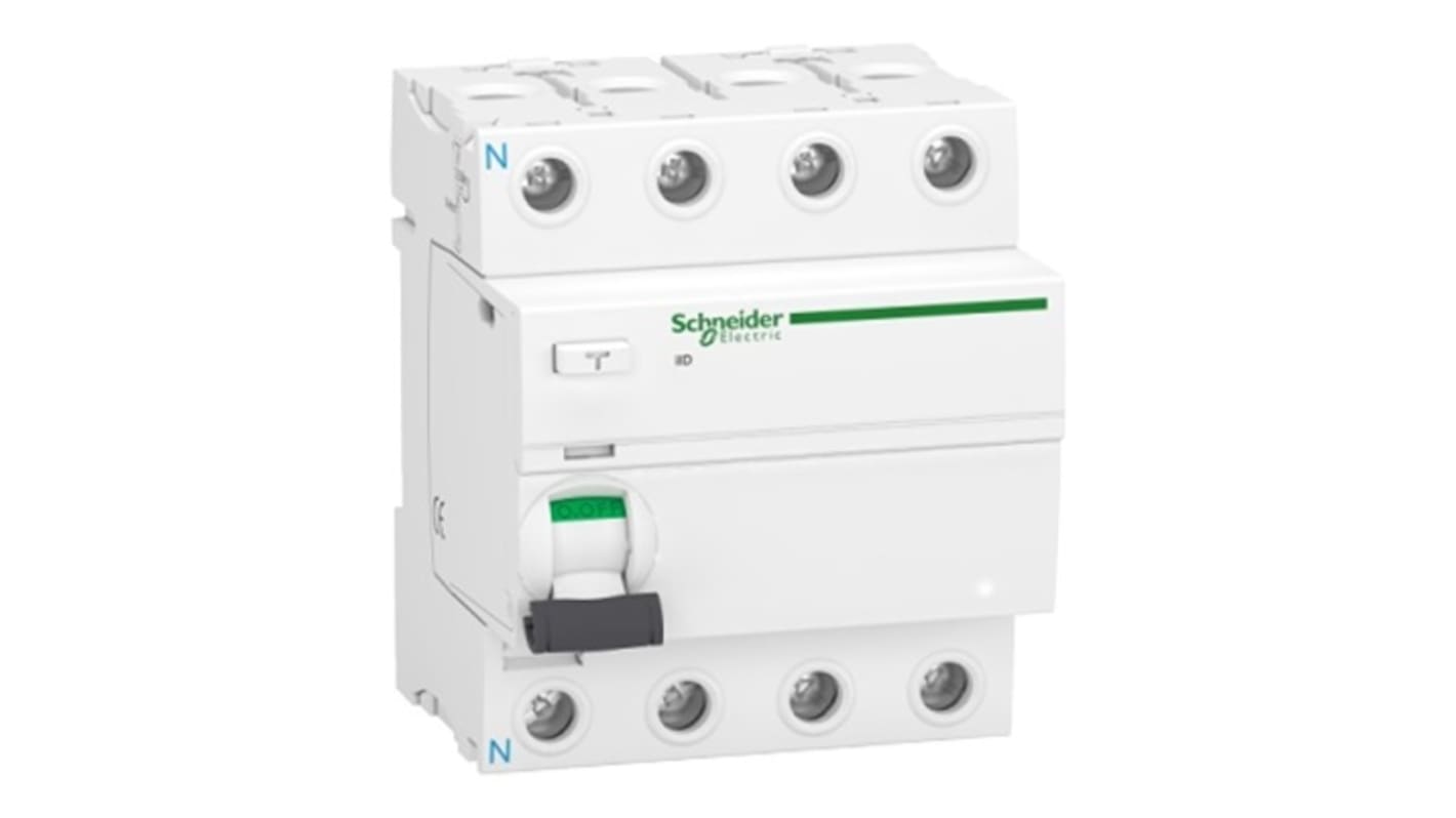 Schneider Electric IKQ RCD, 25A, 4 Pole, 300mA, 415V ac