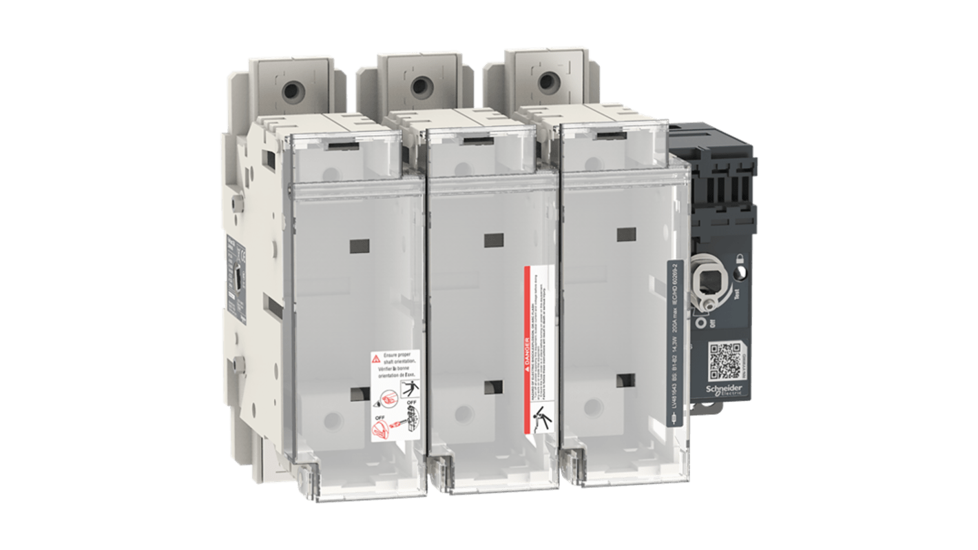 Schneider Electric 50kA熔断器式隔离开关, 3极, 最大200A