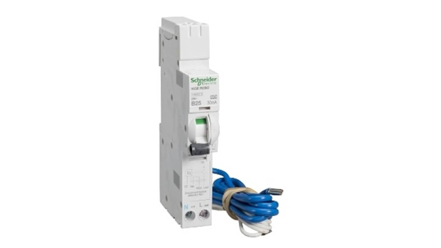 Schneider Electric 25A 1P+NP, 30mA B型剩余电流动作断路器