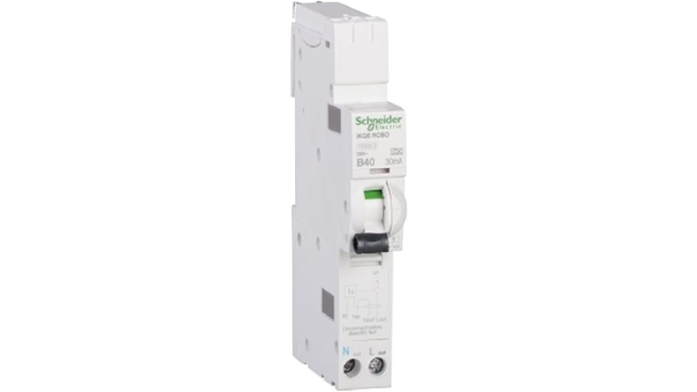 Schneider Electric 40A 1P+NP, 30mA B型剩余电流动作断路器