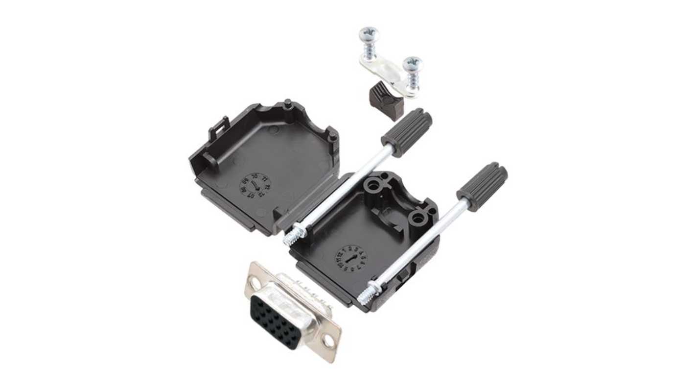 Encitech Connectors, 6355 Series D Sub Hoods For Use With For Cable