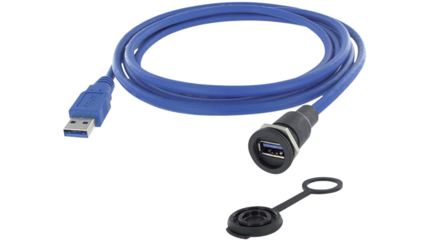 Cavo USB Encitech Connectors M16/Spina di tipo A, L. 1.5m