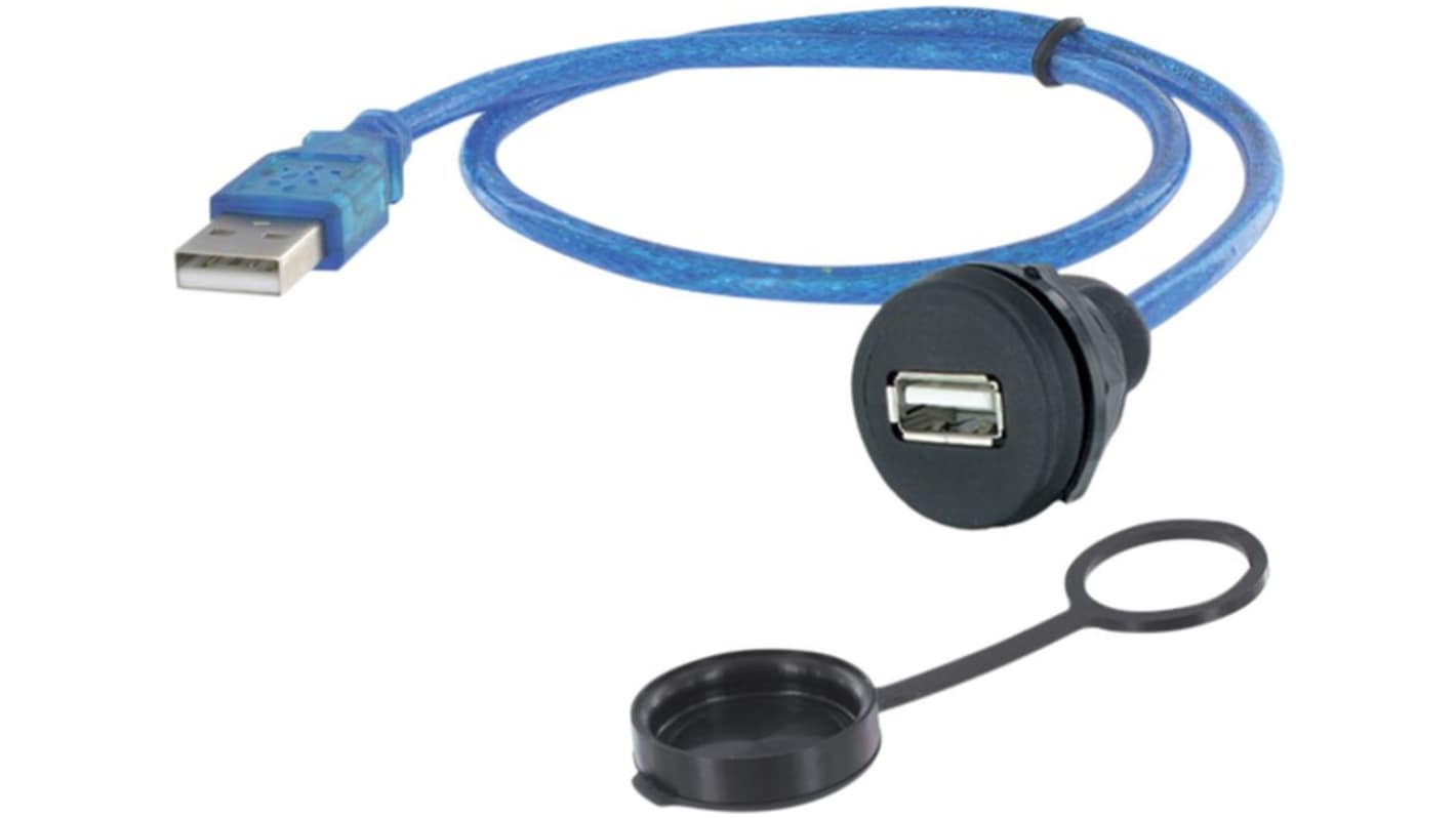 Cavo USB Encitech Connectors USB 2.0/Spina di tipo A, L. 1m