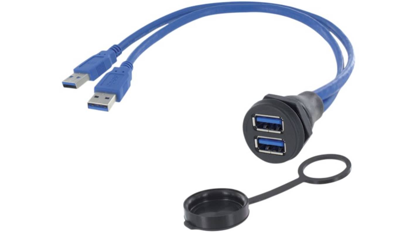 Cavo USB Encitech Connectors USB A, L. 0.5m