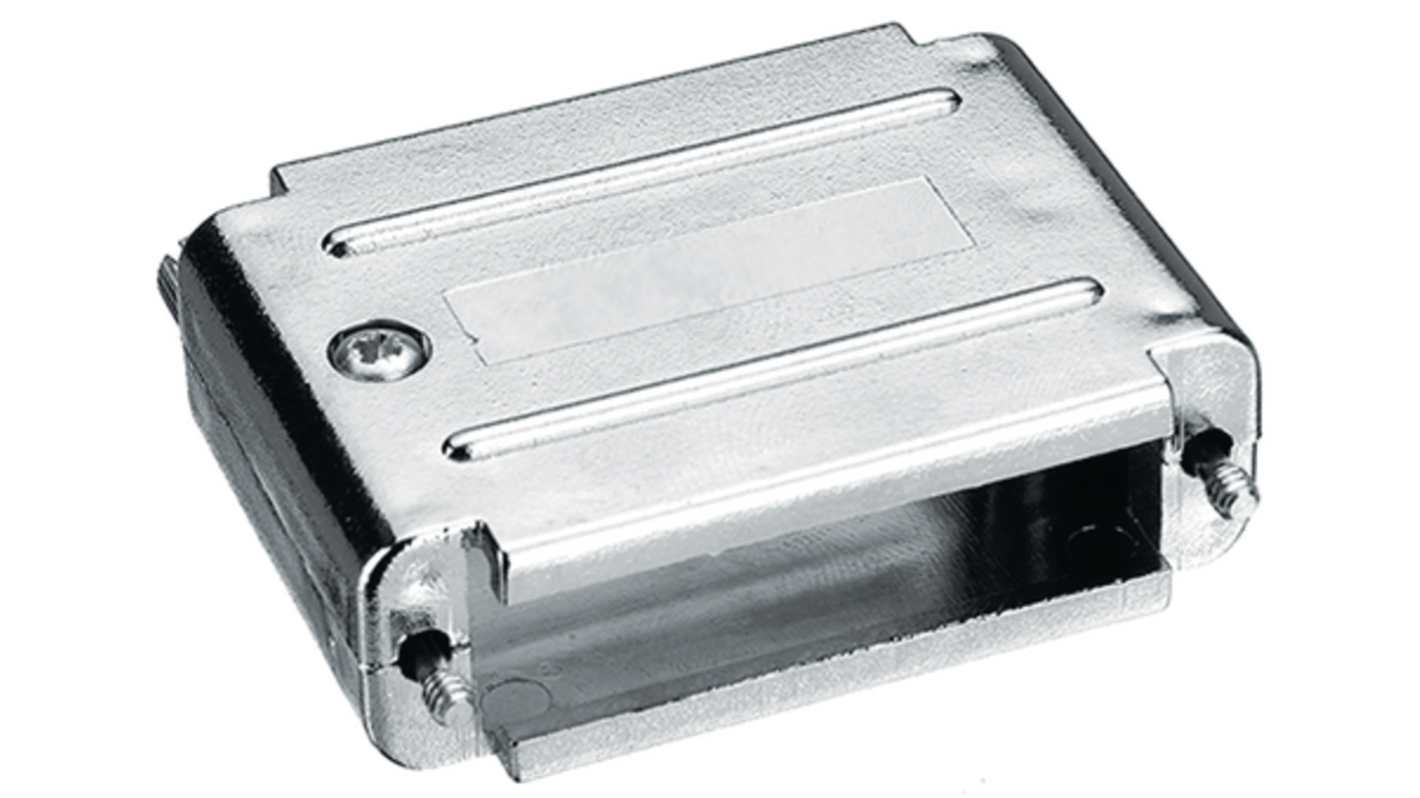 Encitech Connectors D-Sub バックシェエル 6211 シリーズ 15 極, 金属, 6211-0100-12