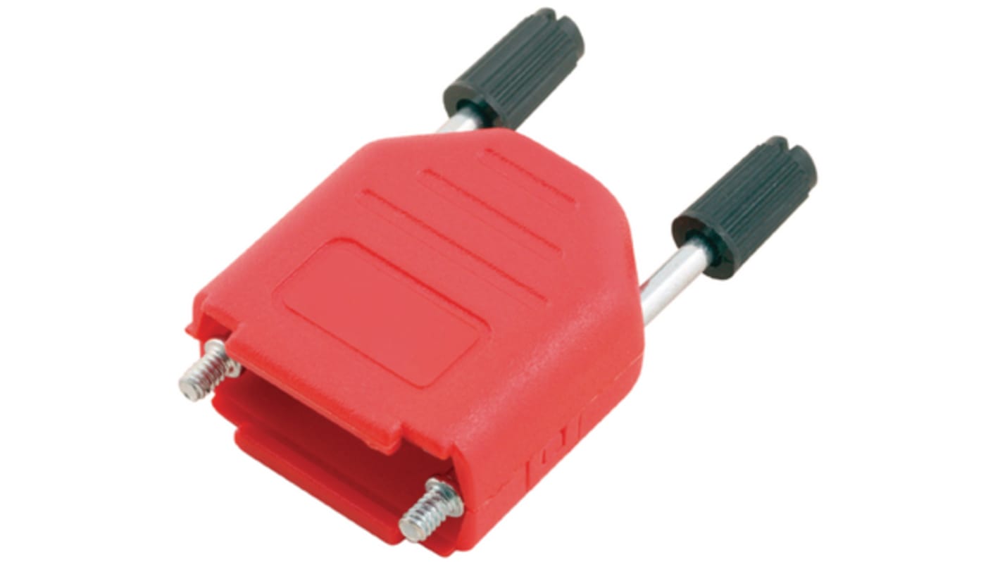 Encitech Connectors 9针D-Sub外壳, 塑料壳体, 直向, 黑色, 6353系列