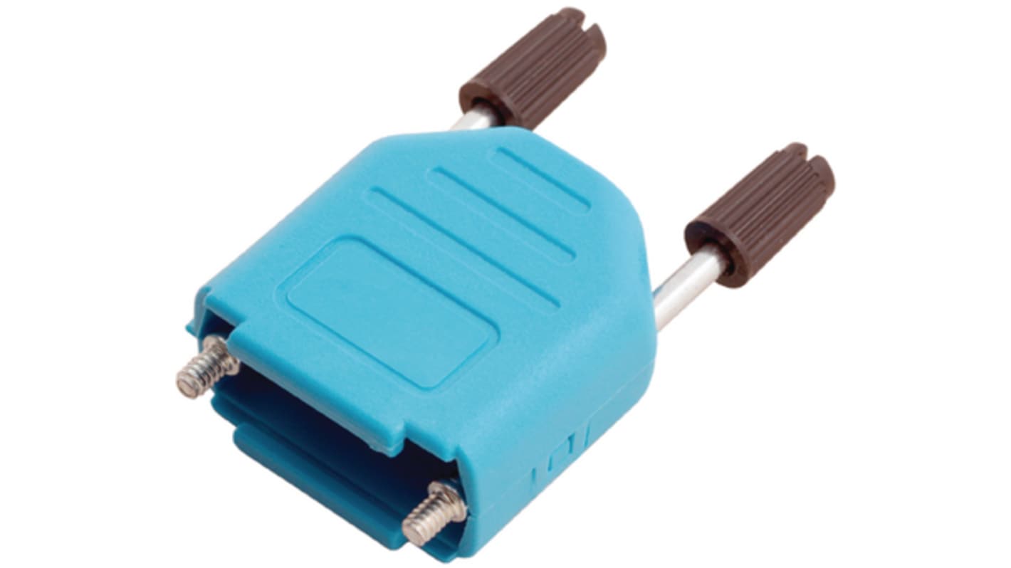 Encitech Connectors 9针D-Sub外壳, 塑料壳体, 直向, 黑色, 6353系列