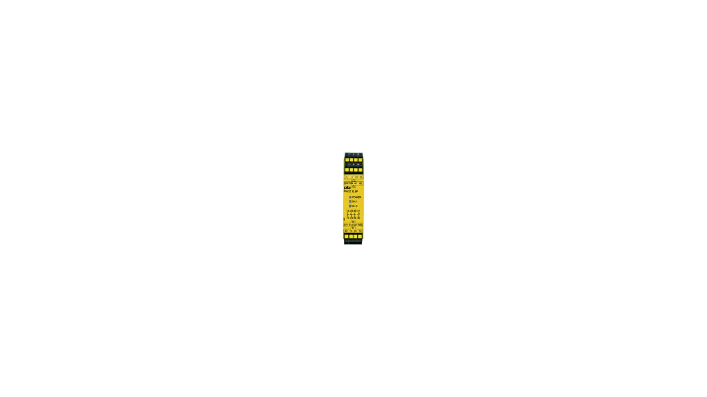 Pilz 787301 1 Auxiliary Contacts Safety Relay 24V ac/dc, Single/Dual-Channel 3 Safety Contacts