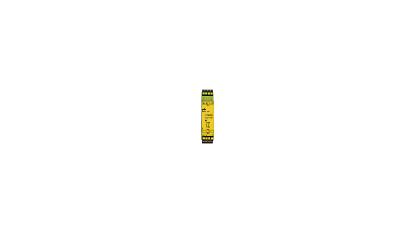 Pilz 787059 Safety Relay Safety Relay, 24V ac/dc, Single Channel, 2 Safety Contacts