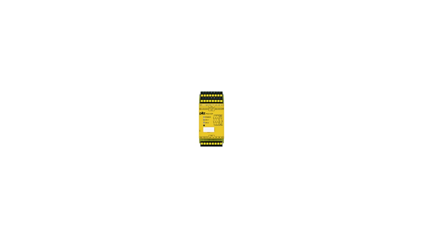 Pilz 787310 1 Auxiliary Contacts Safety Relay 24V ac/dc, Single/Dual-Channel 3 Safety Contacts