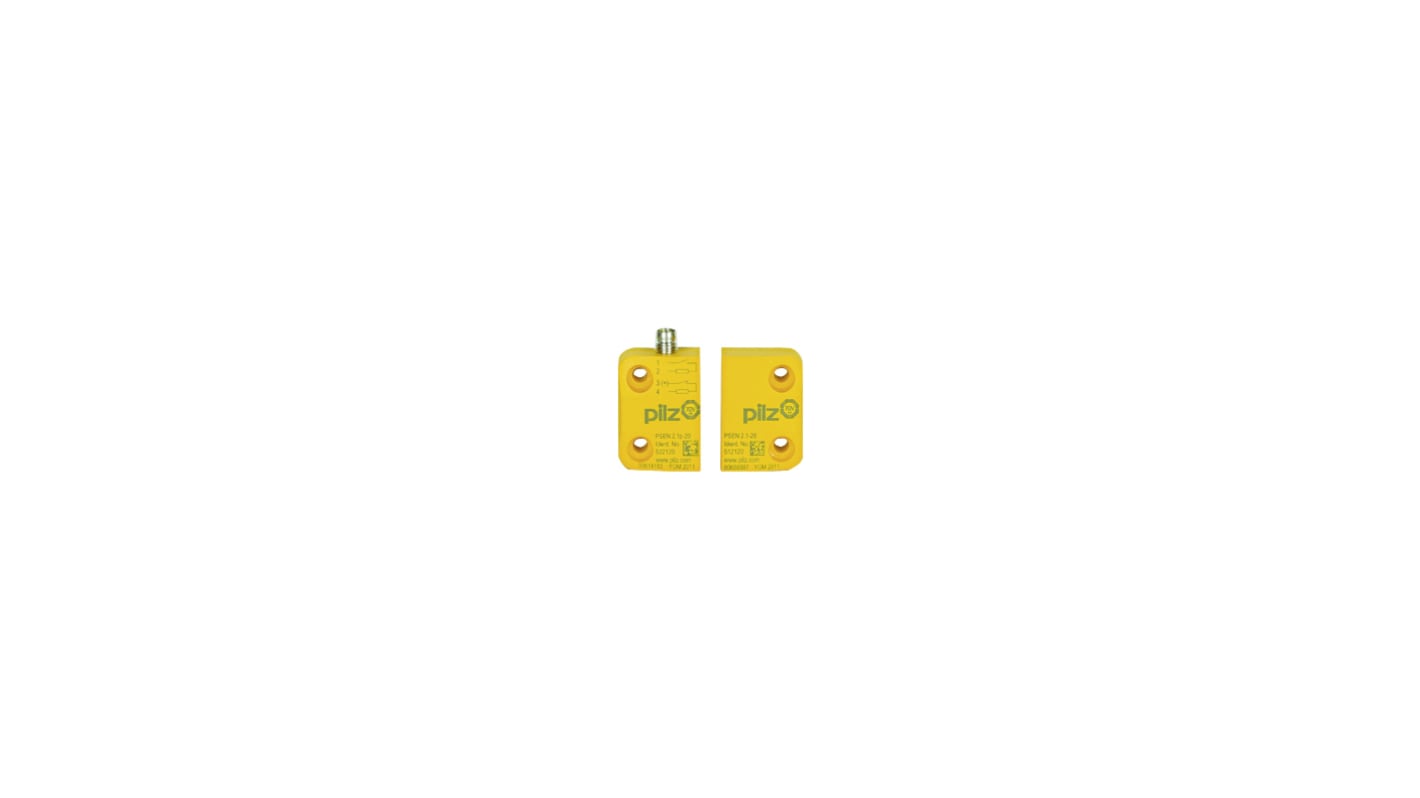 Pilz 502220 Series Magnetic Safety Switch, 24V dc, Polybutylene Terephthalate Housing, 1NC/1NO, M8