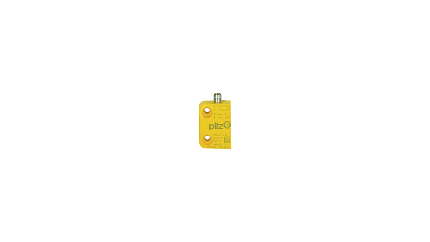 Pilz 506403 Series Magnetic Safety Switch, 24V dc, Polybutylene Terephthalate Housing, 1NC/1NO, M8