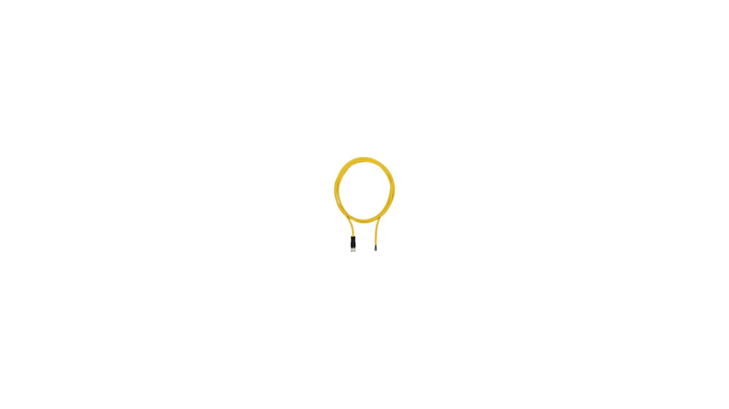 Pilz Straight Female 4 way M12 to Unterminated Cable, 5m