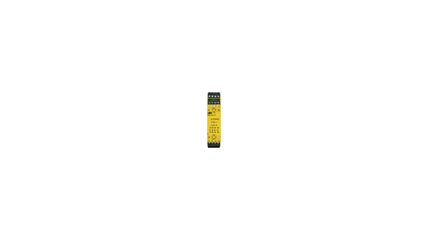 Pilz 777587 Expansion Module Expansion Module, 24V dc, Single/Dual-Channel, 4 Safety Contacts