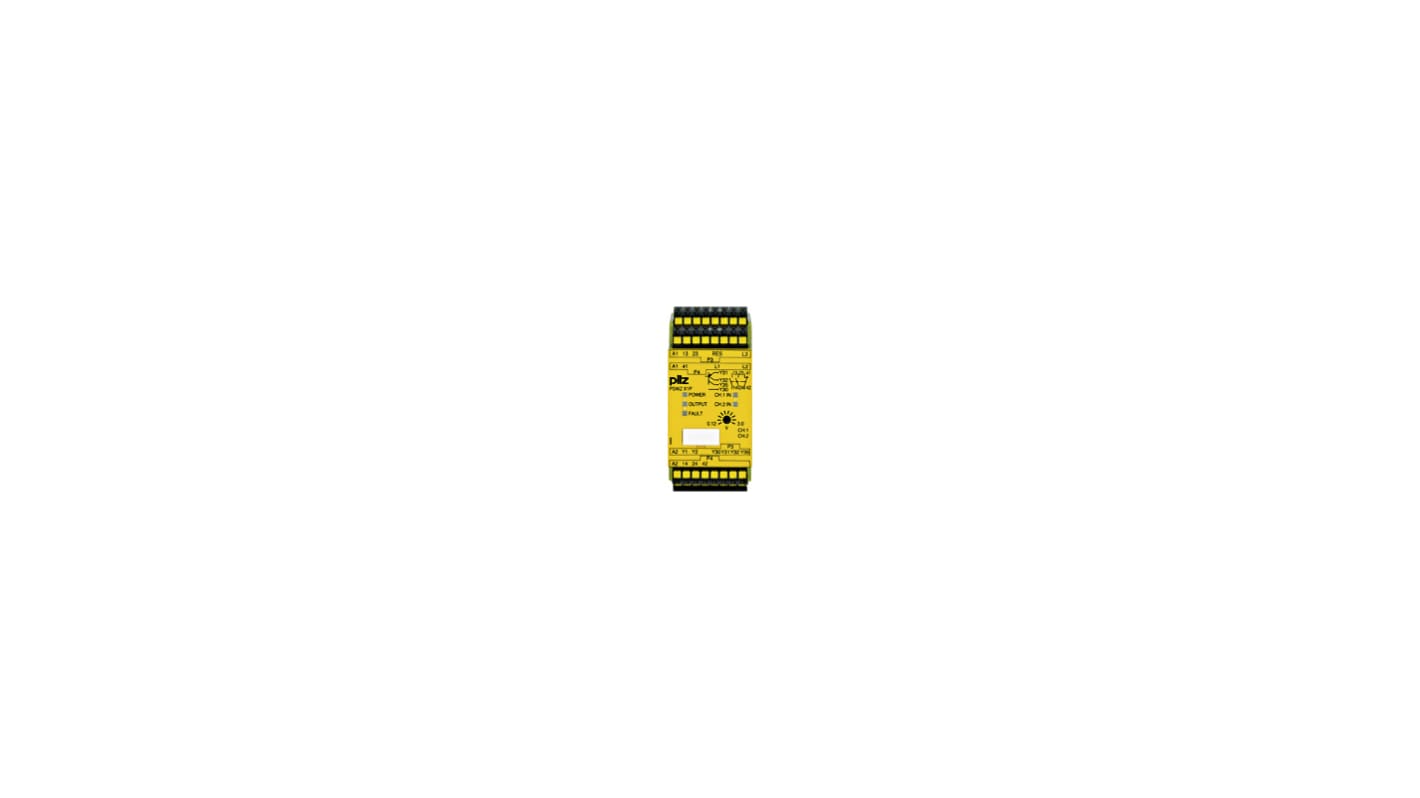 Pilz 787 1 Auxiliary Contacts Safety Relay 24 → 240V ac/dc 2 Safety Contacts
