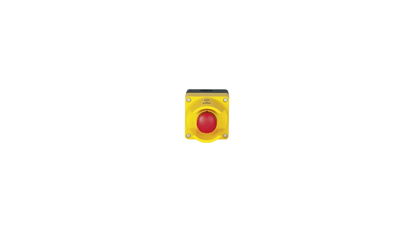 Pilz 400 Series Emergency Stop Push Button, Surface Mount, 67mm Cutout