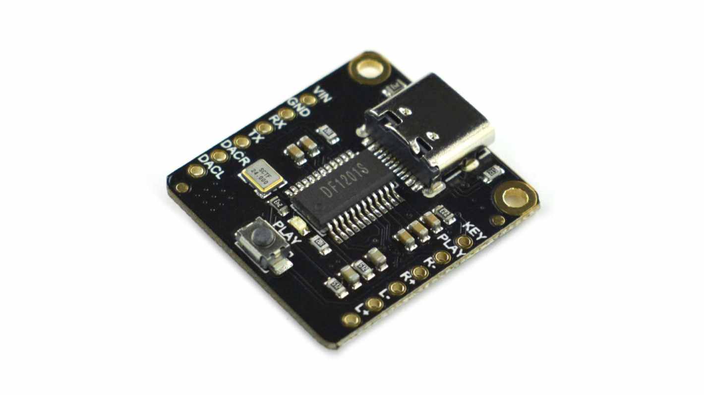 DFRobot 音频处理芯片, 音频处理器, 最大采样率20kHz, 2通道, 24引脚