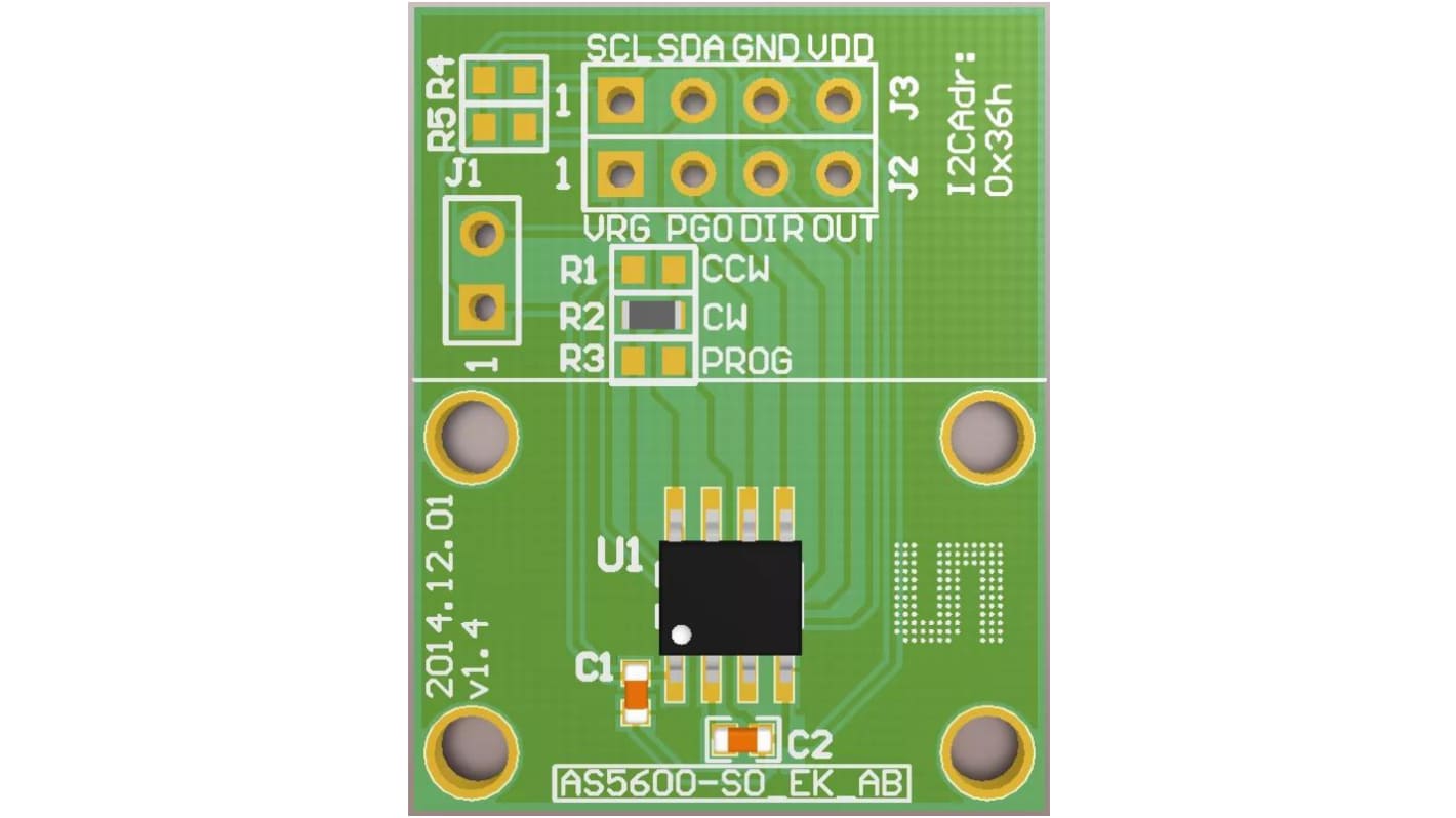 ams OSRAM AS5600-SO_EK_AB Position Sensor Adapter Board for AS5600 AS5600