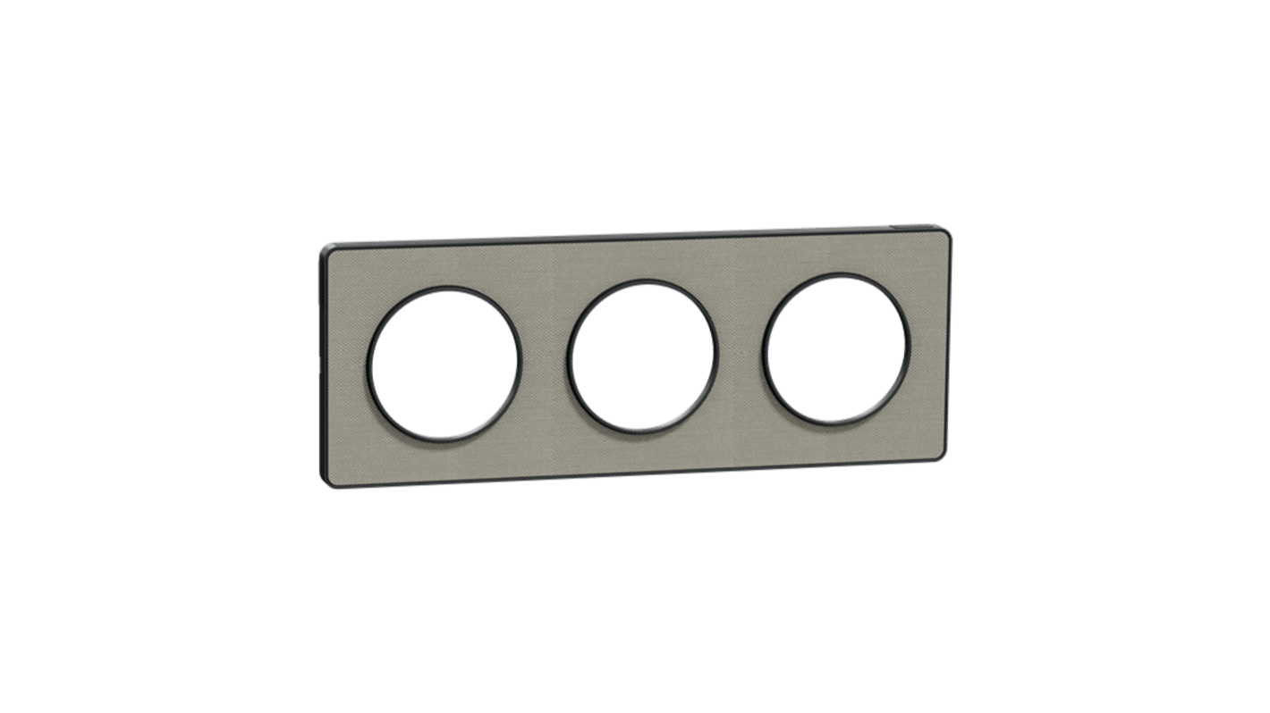 Schneider Electric Grey 3 Gang Cover Plate