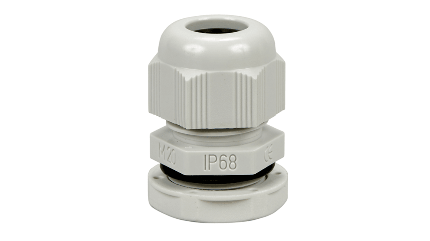 Schneider Electric Mureva Series Grey Cable Gland, M20 Thread, IP67