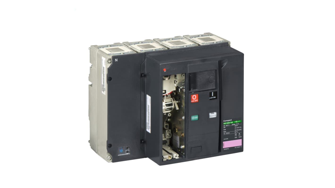 Schneider Electric Fuse Switch Disconnector, 4 Pole, 1600A Max Current