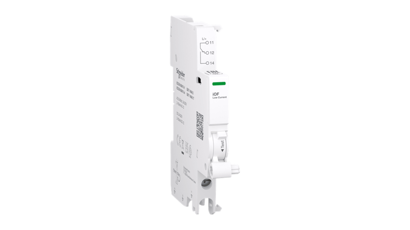 Schneider Electric Auxiliary Contact, 1 Contact, 1 C/O, DIN Rail, Acti9 Acti9 Auxiliaires