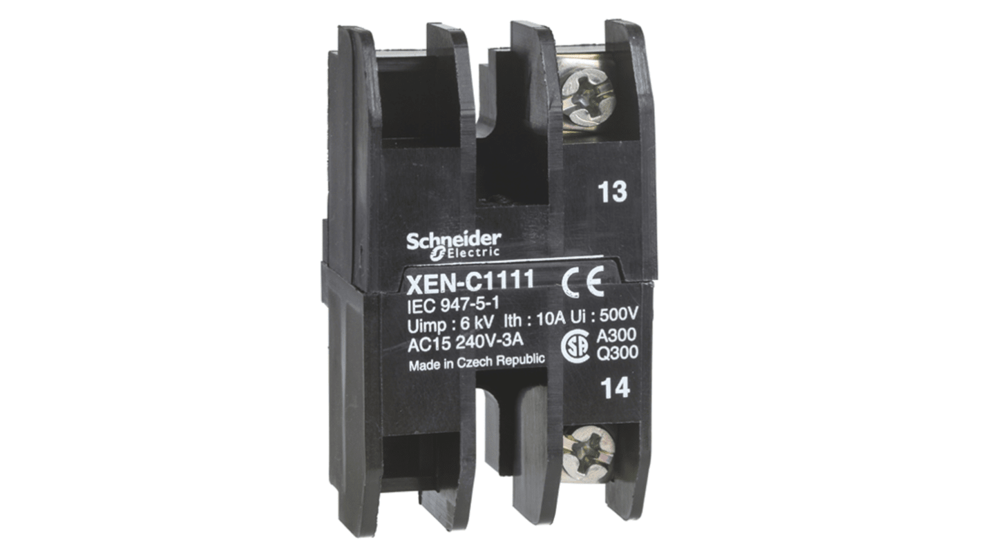 Schneider Electric 押しボタンコンタクトブロック 標準偏差 XENC2121