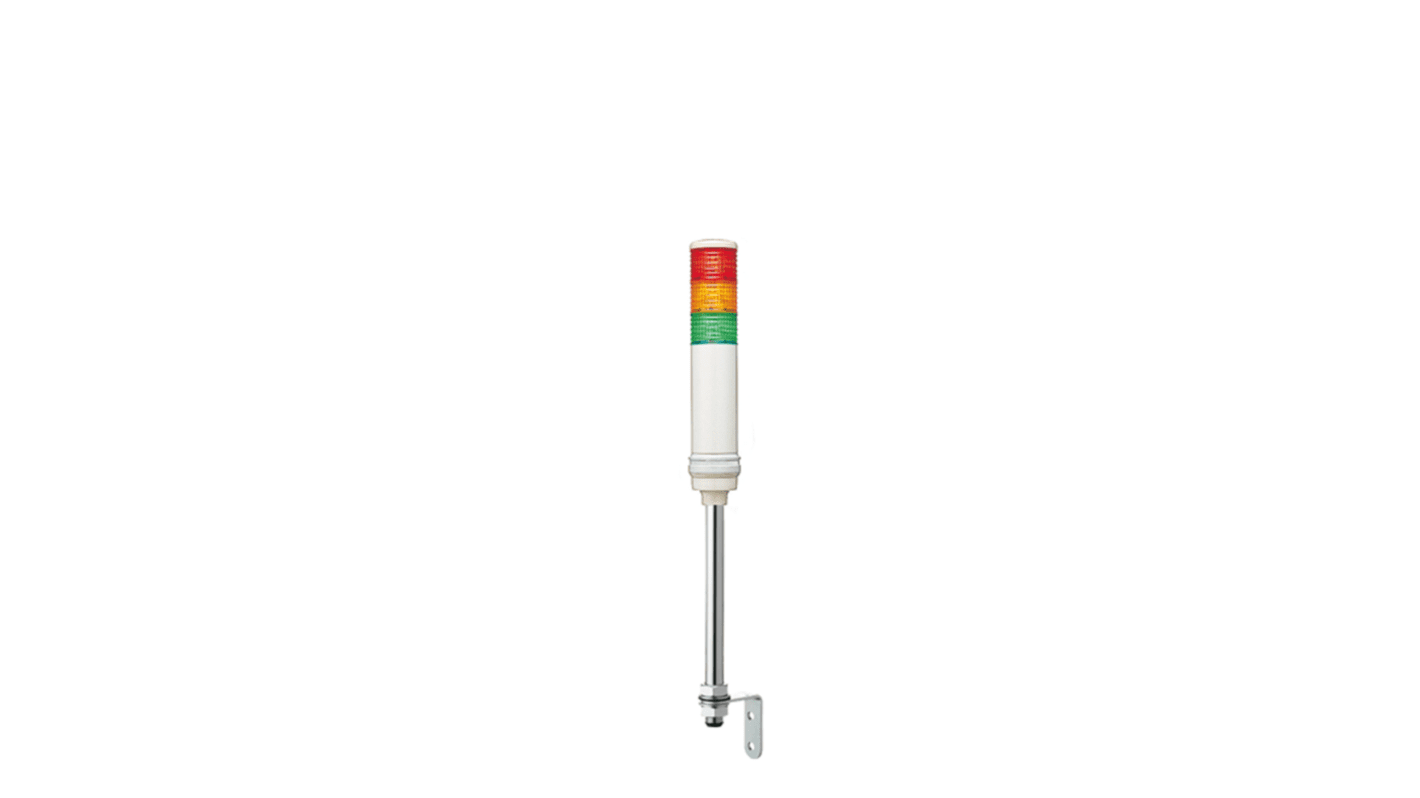 Schneider Electric Harmony XVC6 Series Green, Orange, Red Buzzer Signal Tower, 3 Lights, 100 → 240 V,