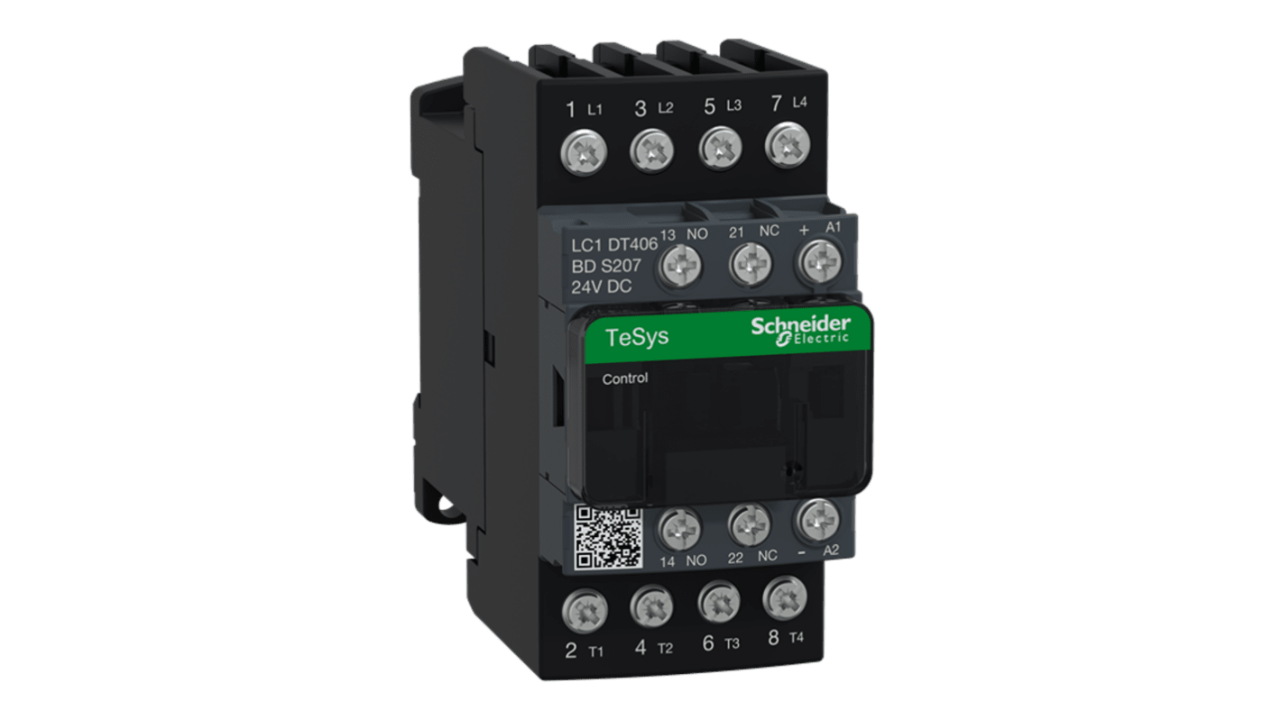 Stycznik 440 V Schneider Electric styki: 4 4 W 40 A 4NO LC1DT406BDS207
