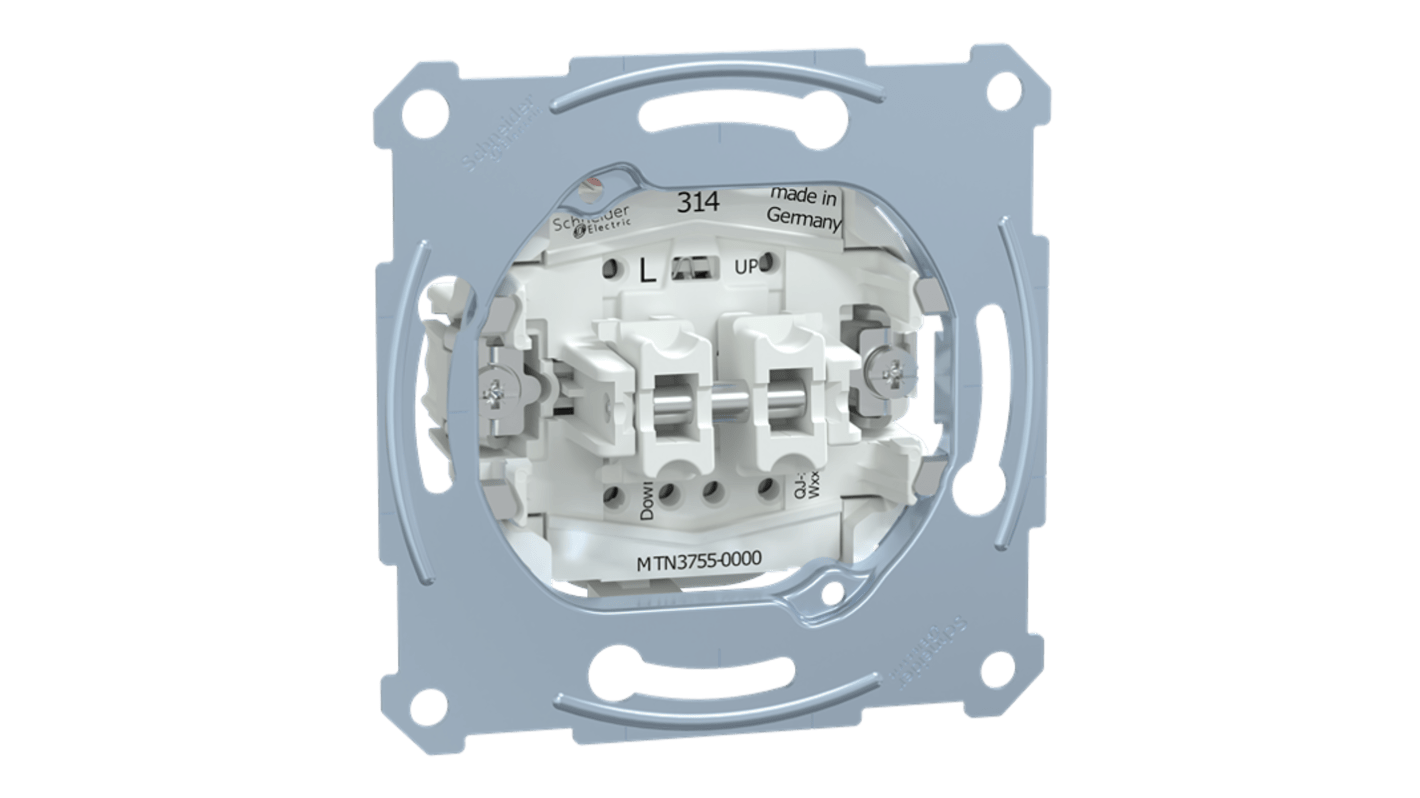 Schneider Electric Silver Rocker Switch Grid Module 10A, Merten Series