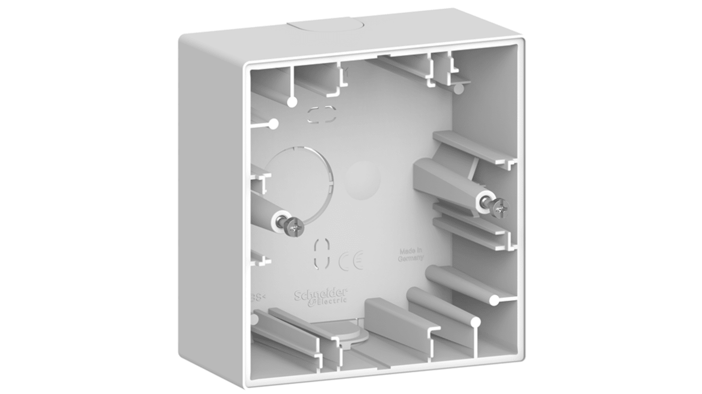 Schneider Electric Merten White ABS Back Box Mounting Frame,  Surface Mount, 1 Gangs
