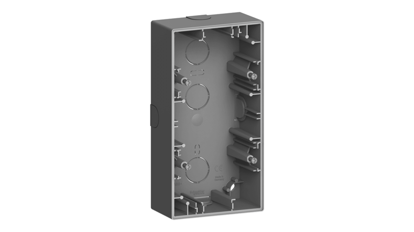 Schneider Electric Merten Grey ABS Back Box Mounting Frame,  Surface Mount, 1 Gangs