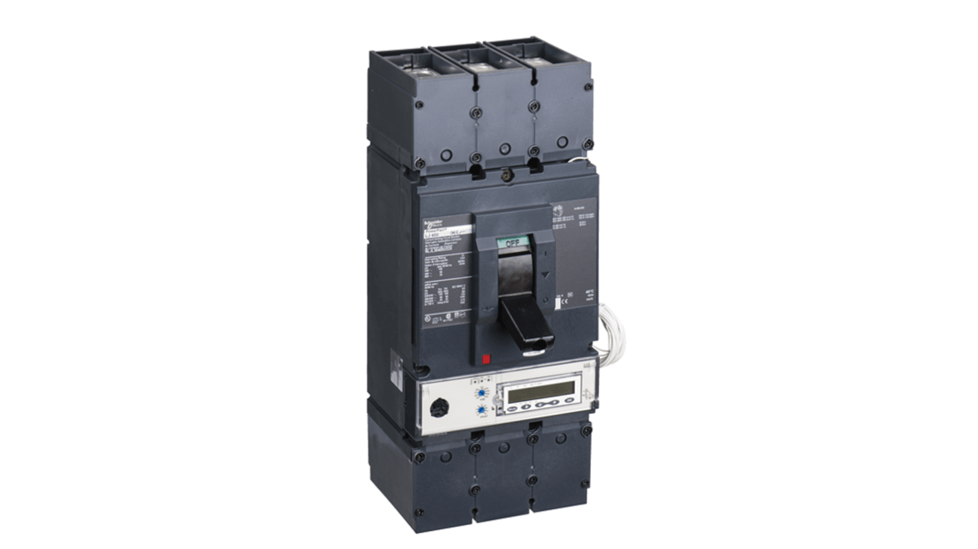 Schneider Electric, PowerPact MCCB 3P 600A, Breaking Capacity 18 kA, DIN Rail Mount