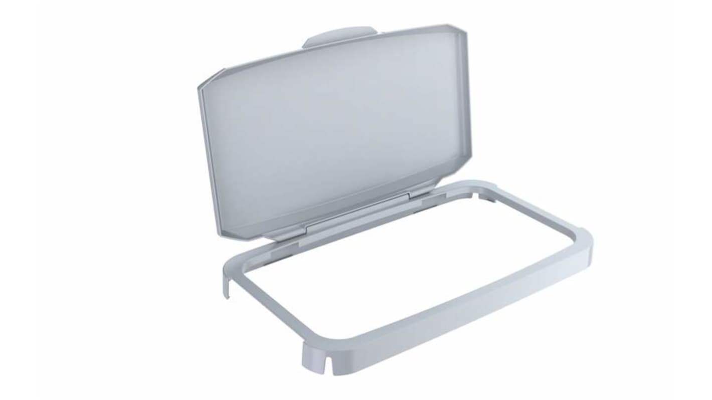 Durable 510 x 285 x 73mm Grey Plastic Waste Bin Lid for Durabin, 285mm