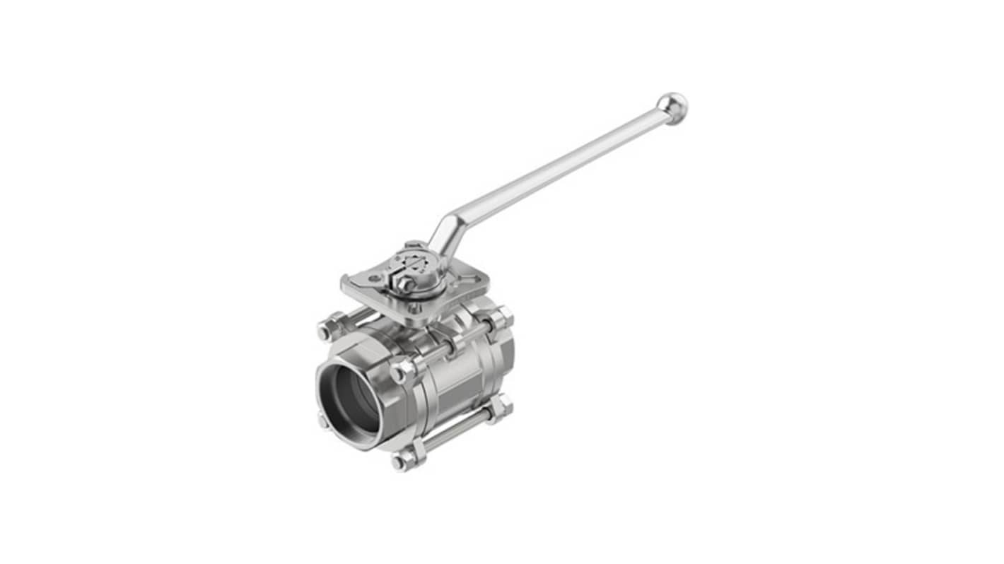 Festo Stainless Steel Ball Valve, Ball Valve, Flanged, 63mm, 63bar Operating Pressure