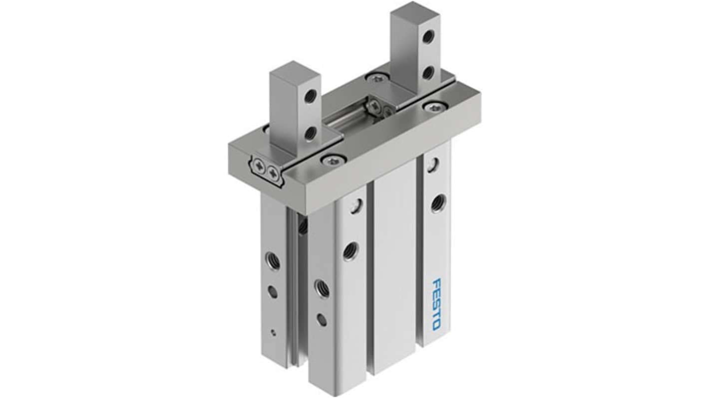 Festo 2 Finger Double Action Pneumatic Gripper, DHPC-25-A-NO-S-1, Parallel Gripping Type